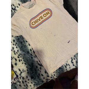 Chive T-Shirt - Tan Chive On - Size Large